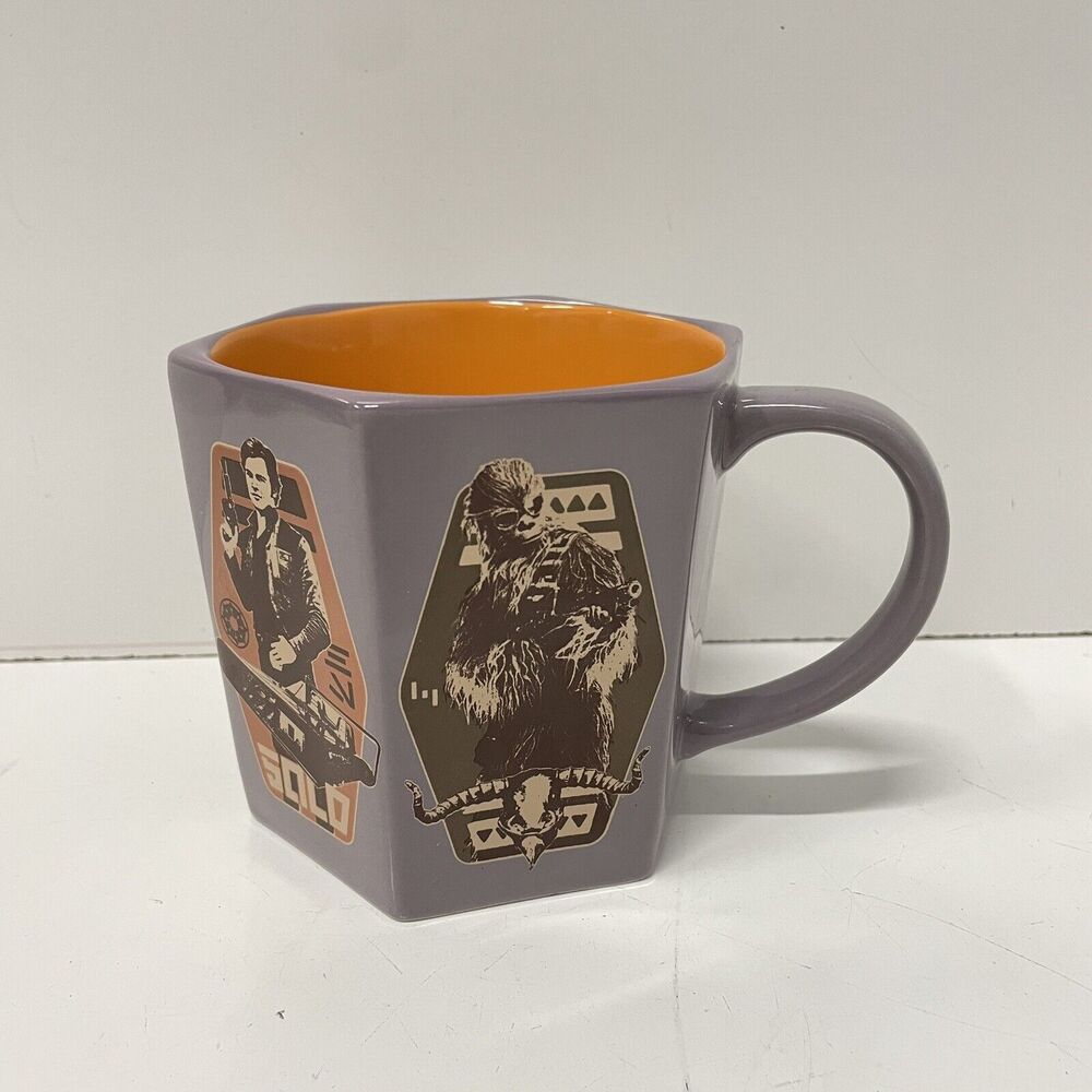 Star Wars Mug Han Solo Disney Parks Lando Chewbacca QI'RA Ceramic Coffee Tea Cup